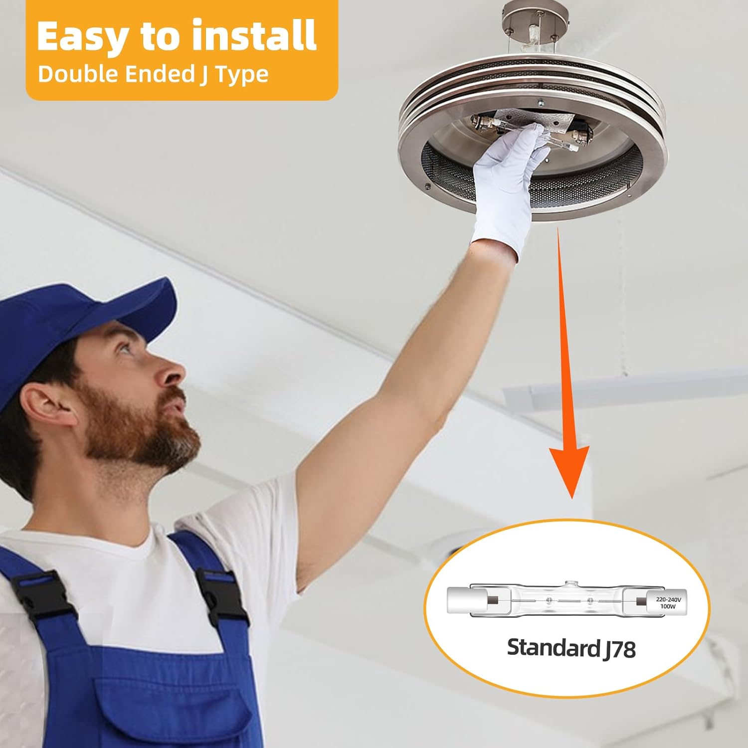 Halogenstab 1800lm 100W R7s 230V