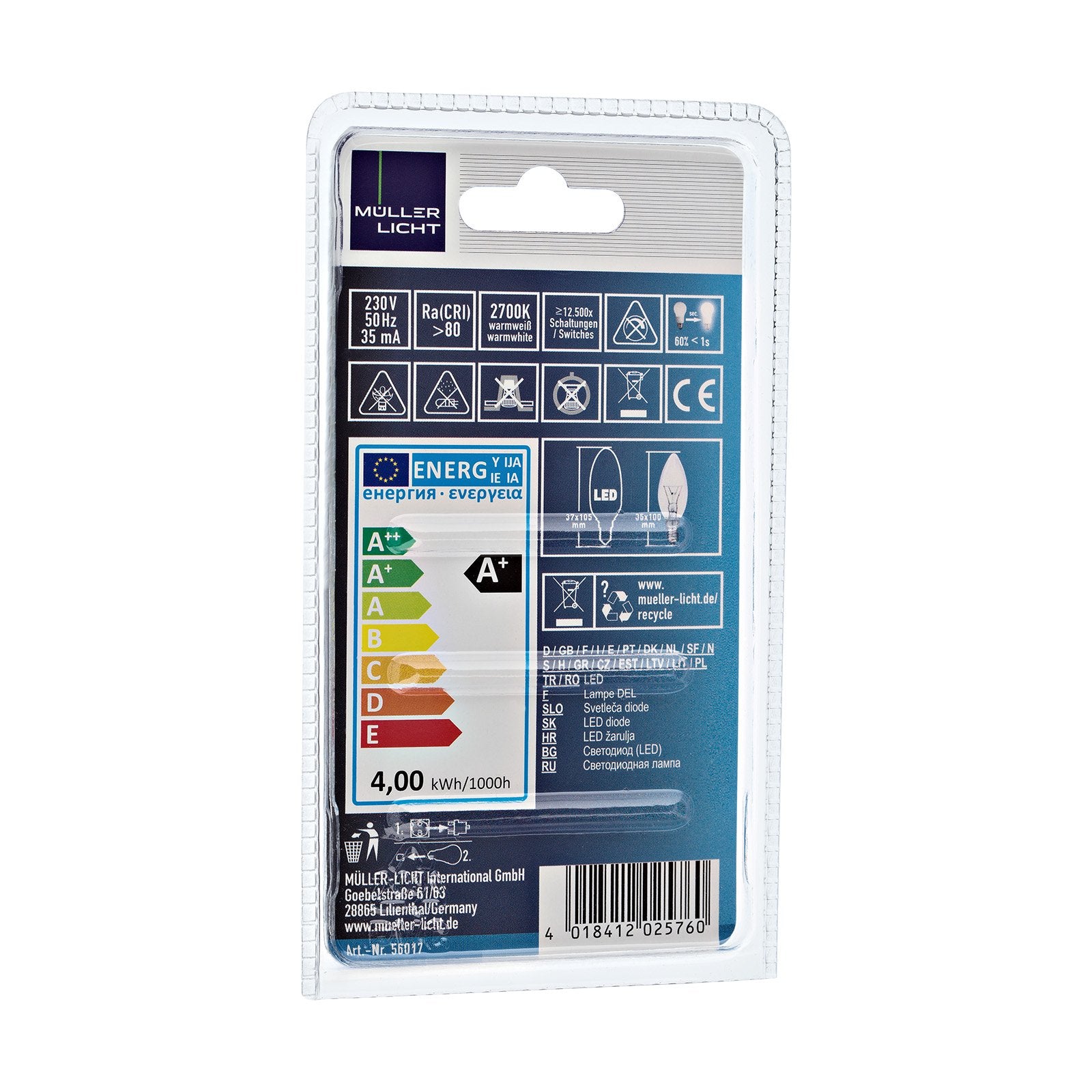 Halogenstab 1800lm 100W R7s 230V