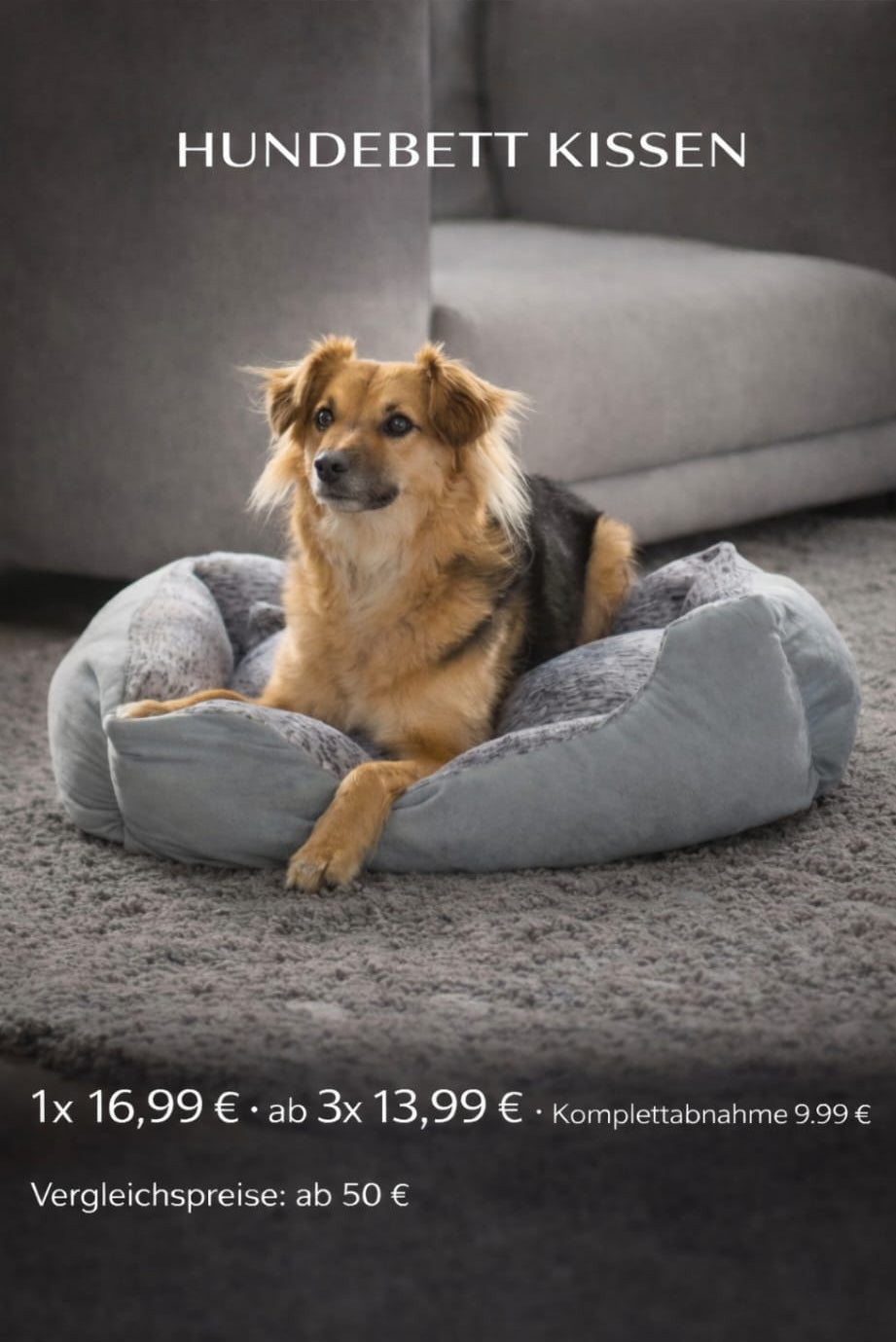 Hundebett Kissen