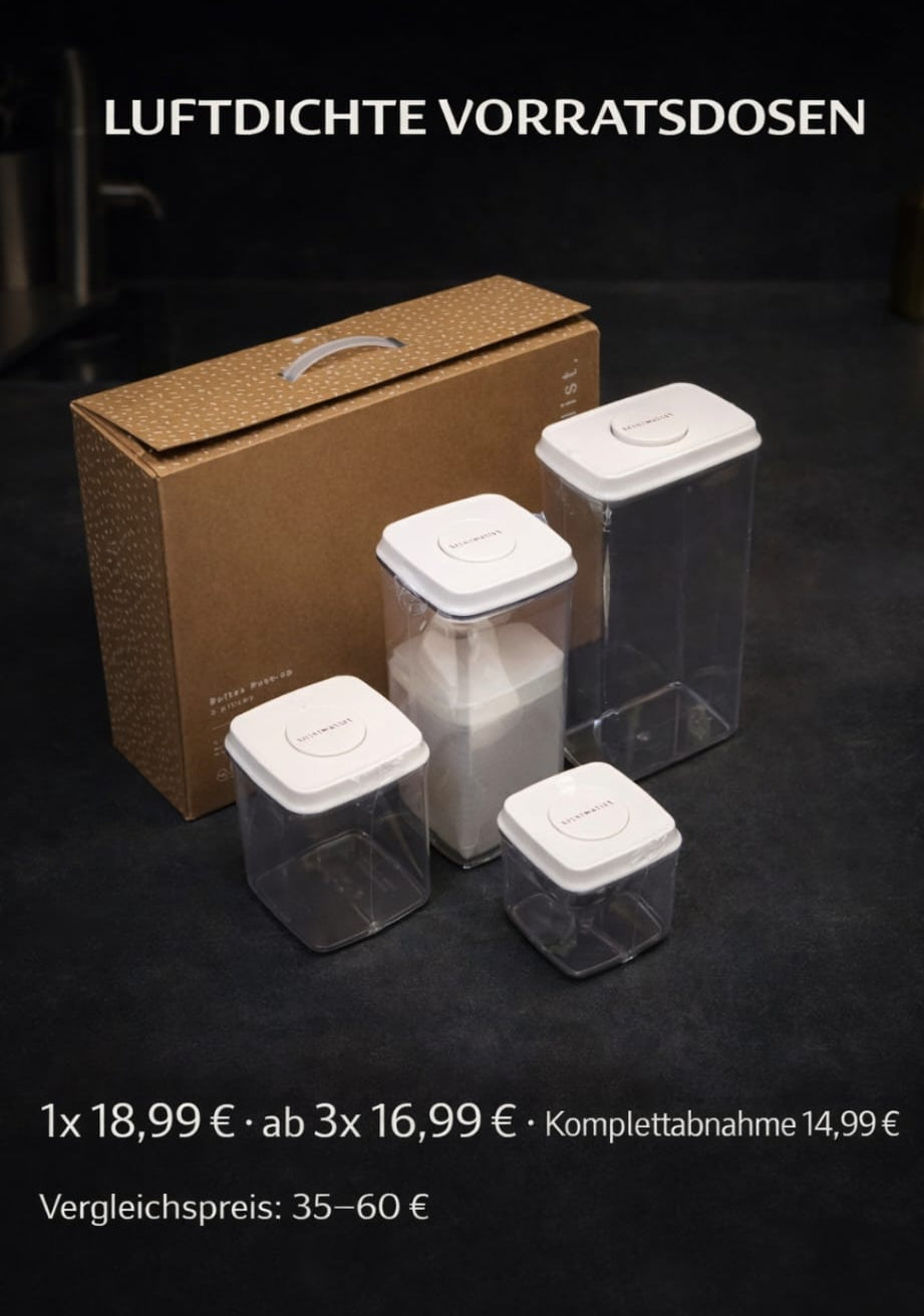 Luftdichte Vorratsdosen